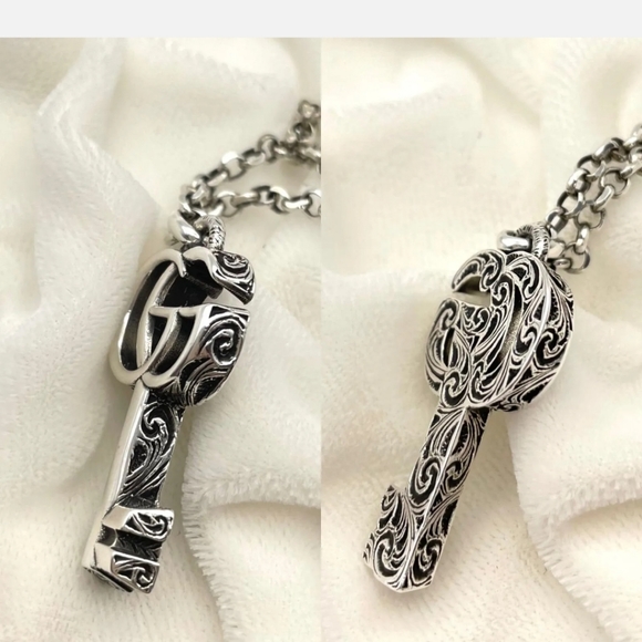 GUCCI KEY NECKLACE NWOT 925 Sterling silver - Picture 2 of 9